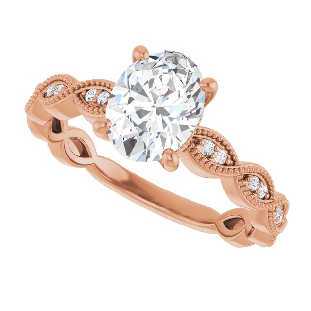 Oval Engagement Ring Mounting
