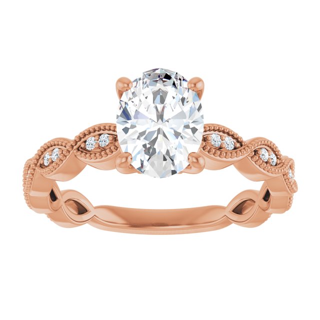 Oval Engagement Ring Mounting