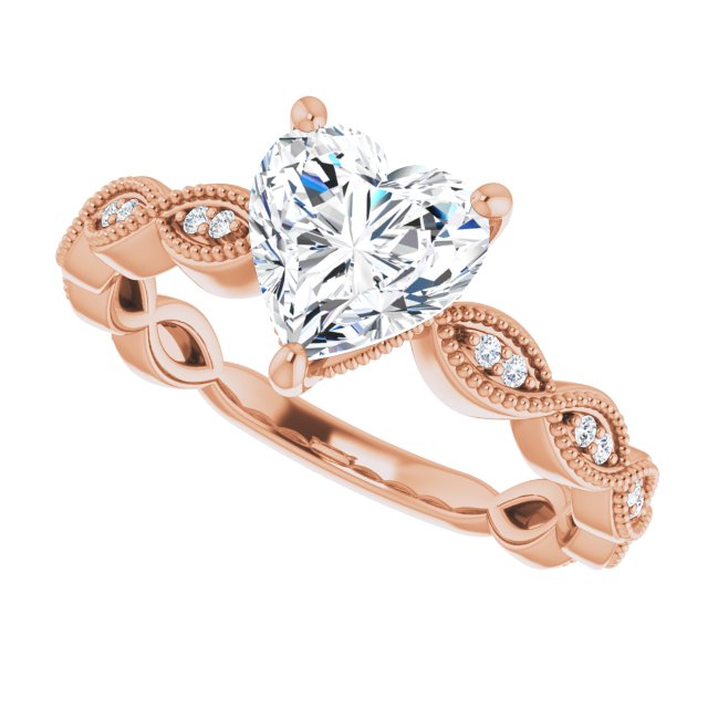 Heart Engagement Ring Mounting