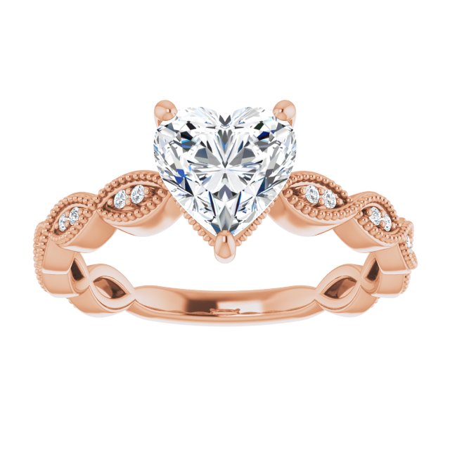 Heart Engagement Ring Mounting