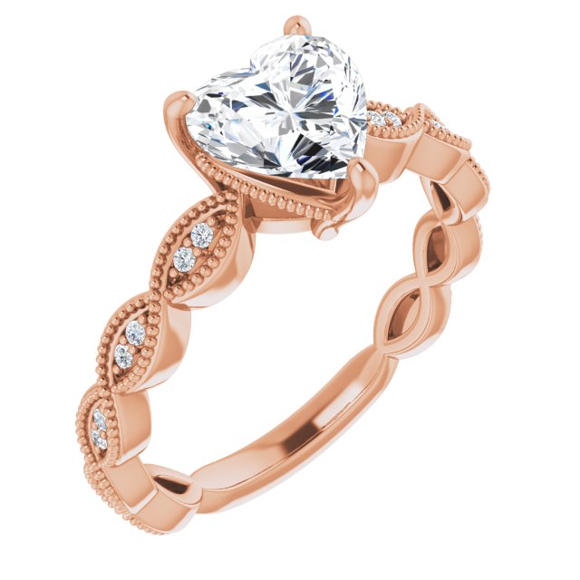 Heart Engagement Ring Mounting