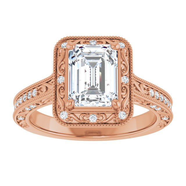 Emerald Engagement Ring Mounting