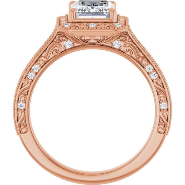 Emerald Engagement Ring Mounting