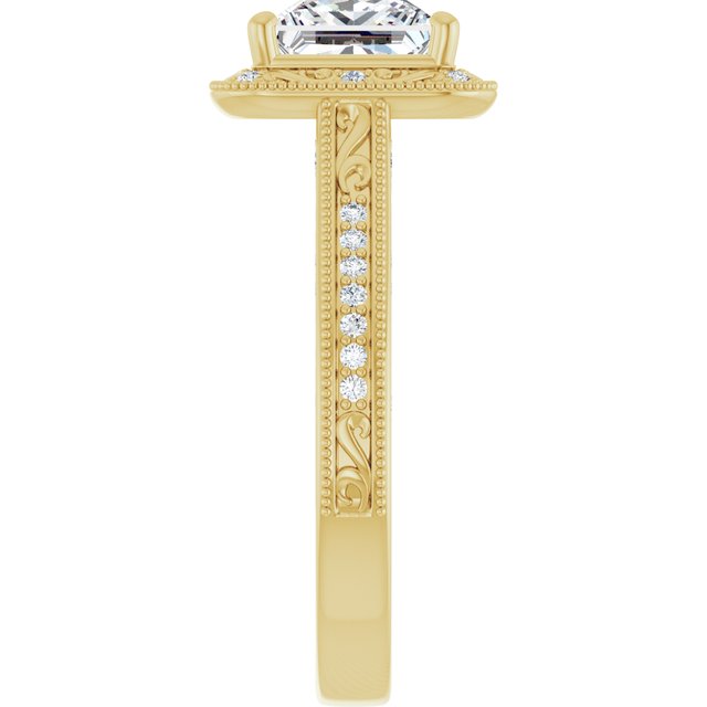 Square Engagement Ring Mounting