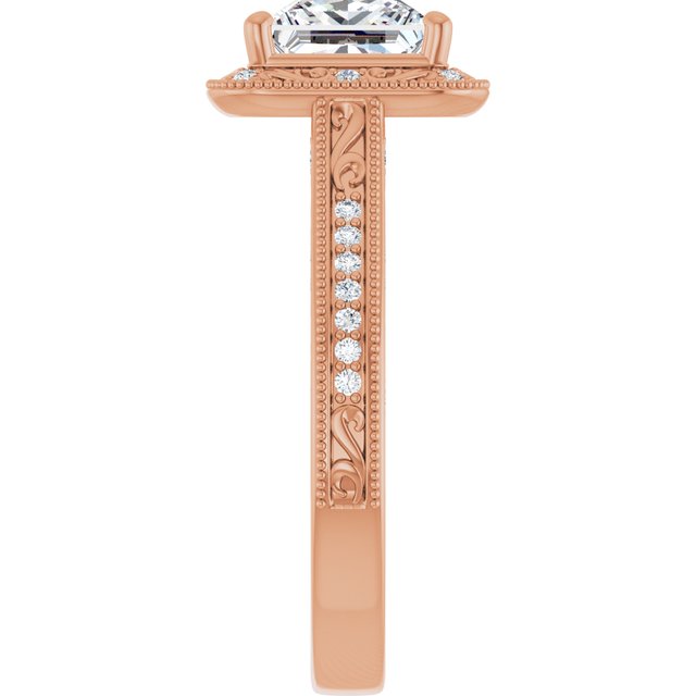Square Engagement Ring Mounting
