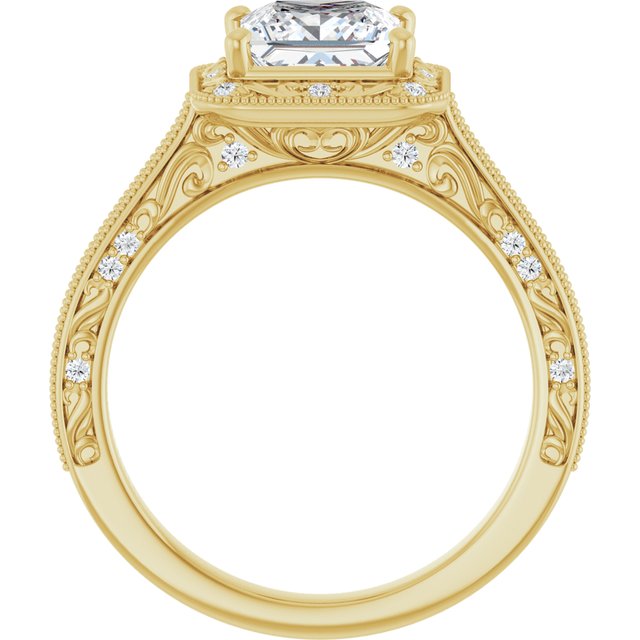 Square Engagement Ring Mounting
