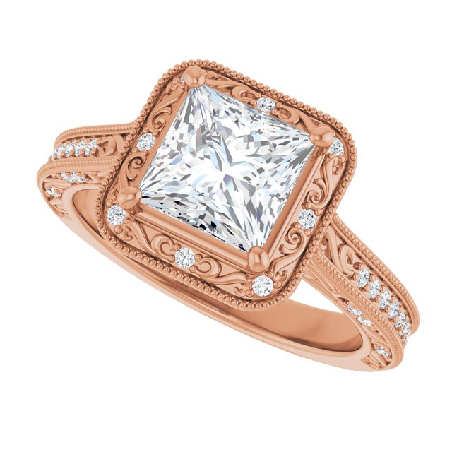Square Engagement Ring Mounting