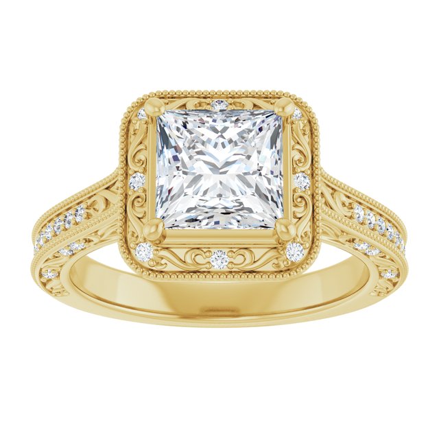 Square Engagement Ring Mounting