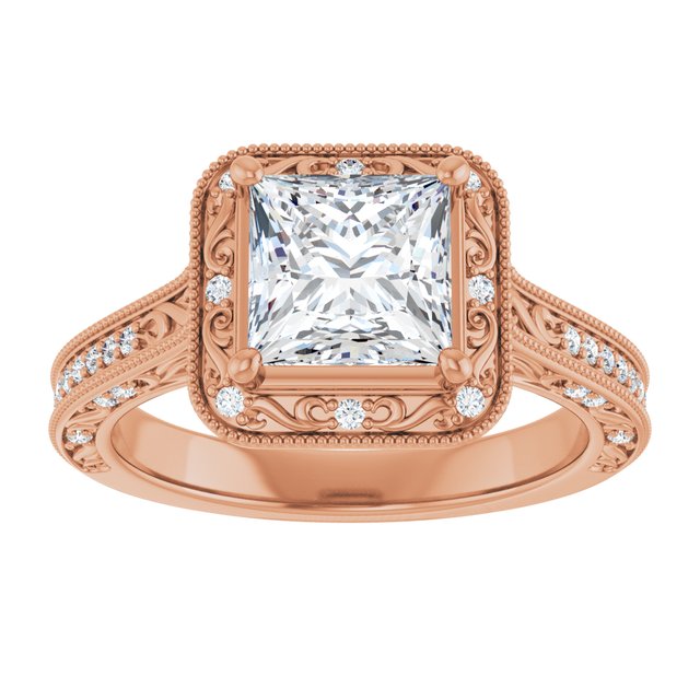 Square Engagement Ring Mounting