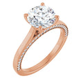 Round Engagement Ring Mounting