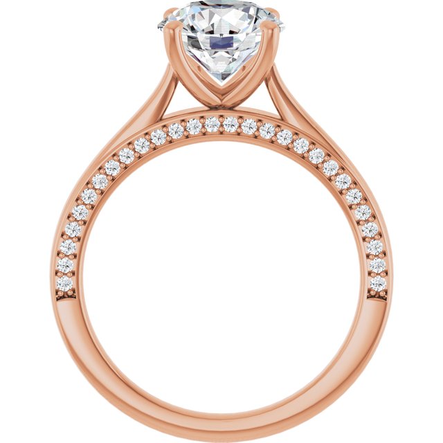 Round Engagement Ring Mounting