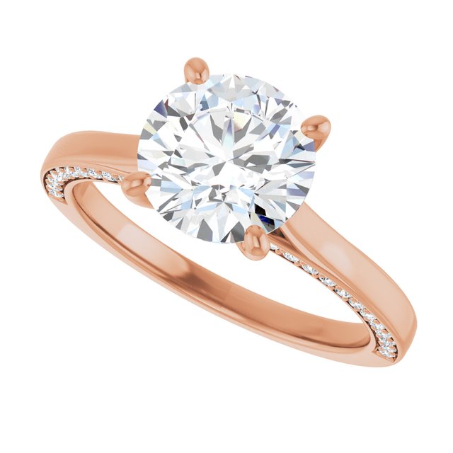 Round Engagement Ring Mounting
