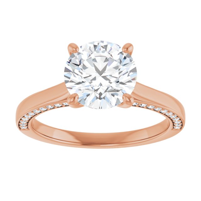 Round Engagement Ring Mounting