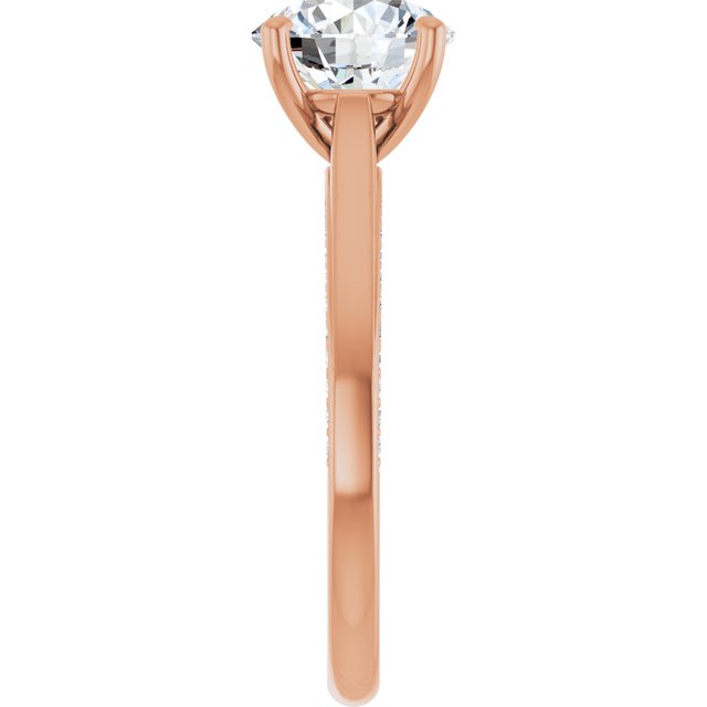 Round Engagement Ring Mounting