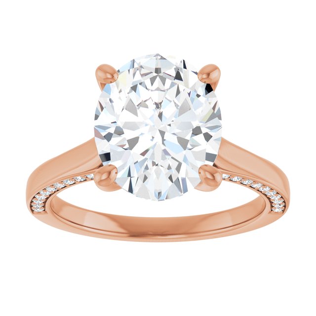 Oval Engagement Ring Mounting