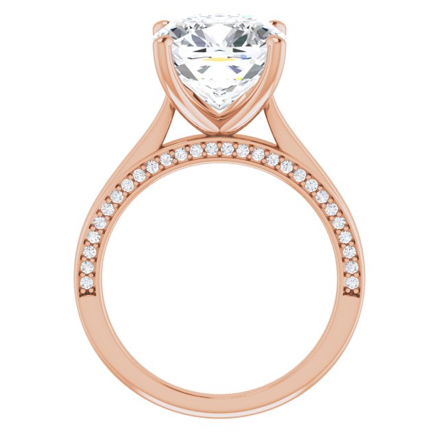 Cushion Engagement Ring Mounting