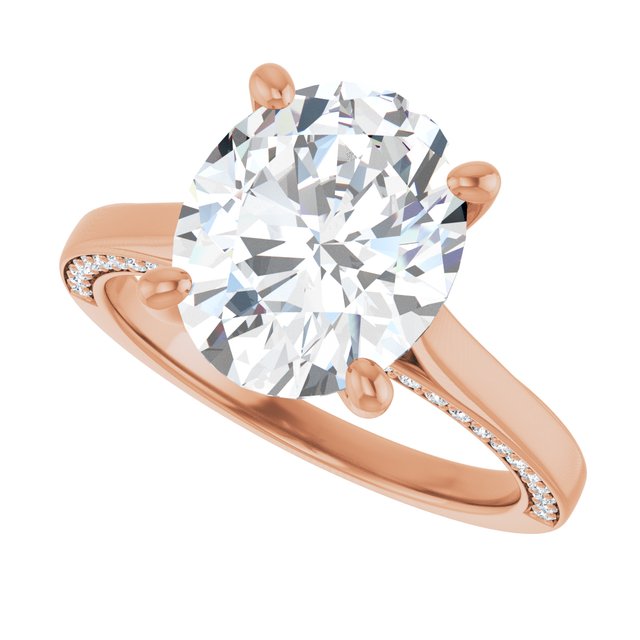 Oval Engagement Ring Mounting