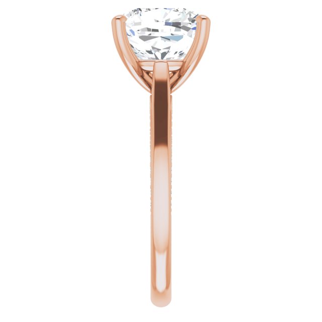 Cushion Engagement Ring Mounting