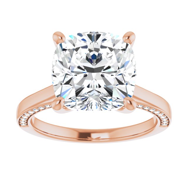 Cushion Engagement Ring Mounting