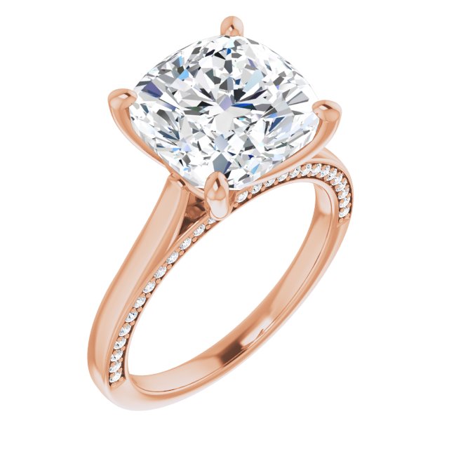 Cushion Engagement Ring Mounting