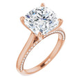 Cushion Engagement Ring Mounting