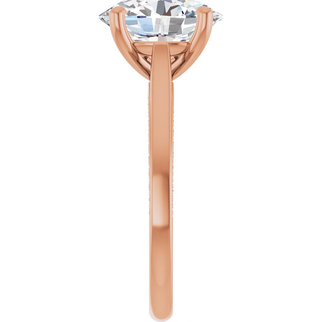 Oval Engagement Ring Mounting