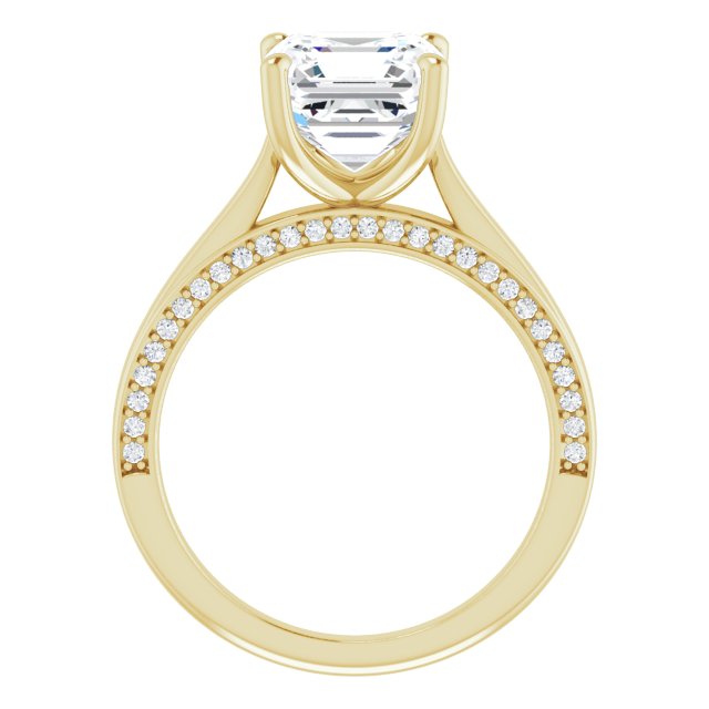 Asscher Engagement Ring Mounting