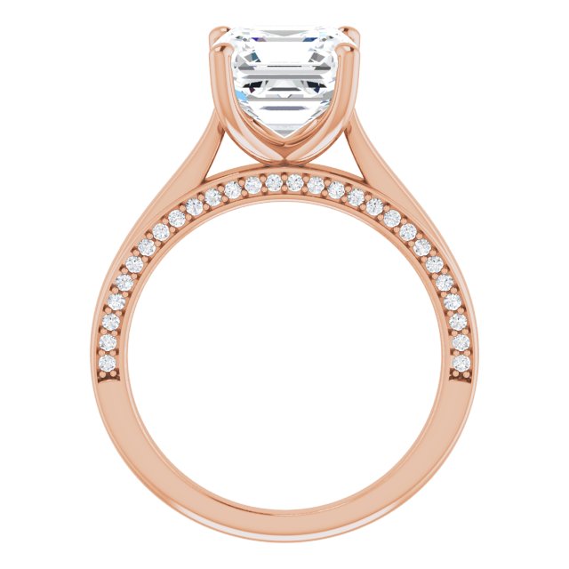 Asscher Engagement Ring Mounting
