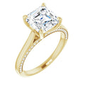 Asscher Engagement Ring Mounting