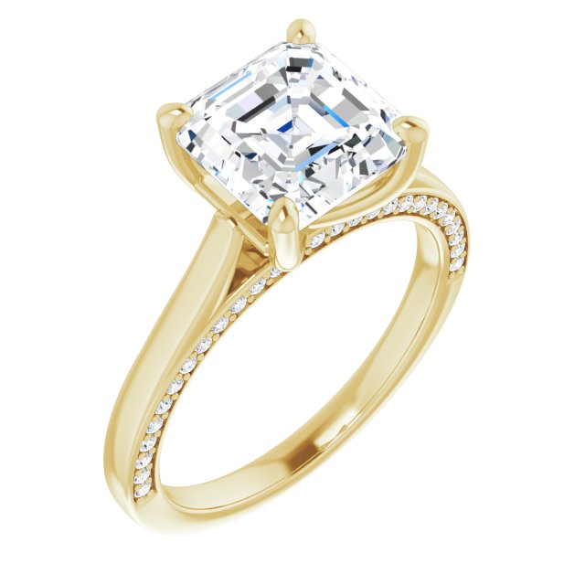 Asscher Engagement Ring Mounting