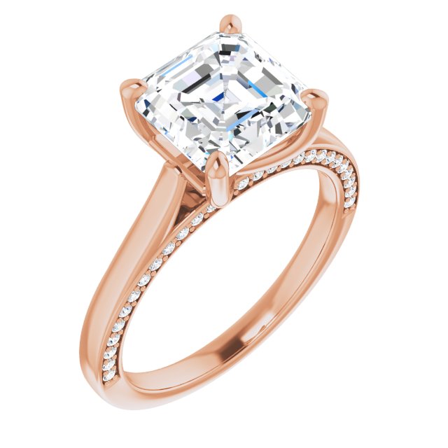 Asscher Engagement Ring Mounting