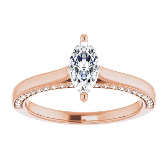 Marquise Engagement Ring Mounting