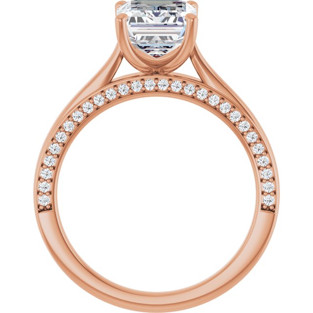Emerald Engagement Ring Mounting