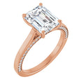 Emerald Engagement Ring Mounting