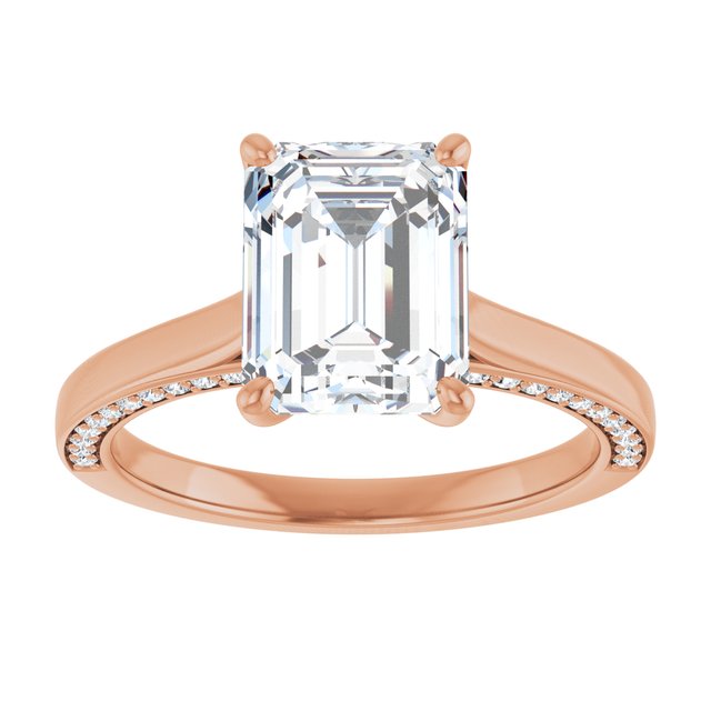 Emerald Engagement Ring Mounting