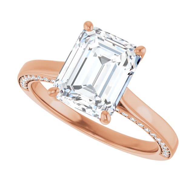 Emerald Engagement Ring Mounting