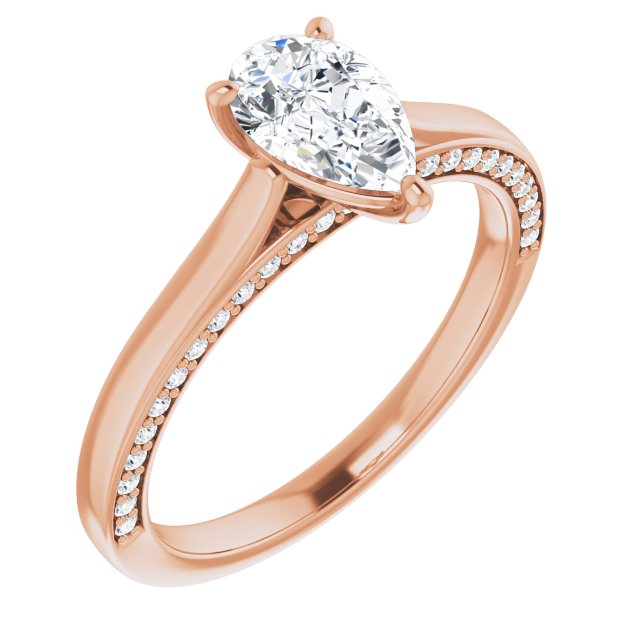 Pear Engagement Ring Mounting