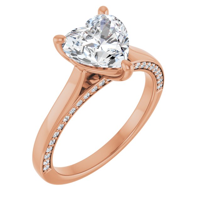 Heart Engagement Ring Mounting