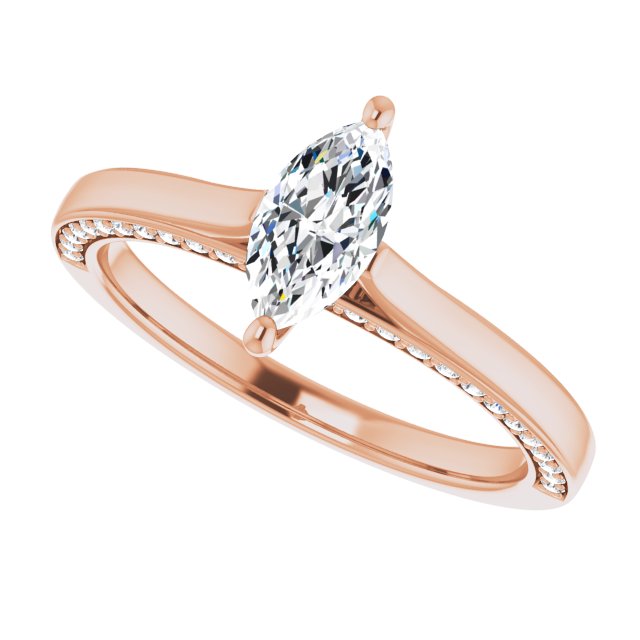 Marquise Engagement Ring Mounting
