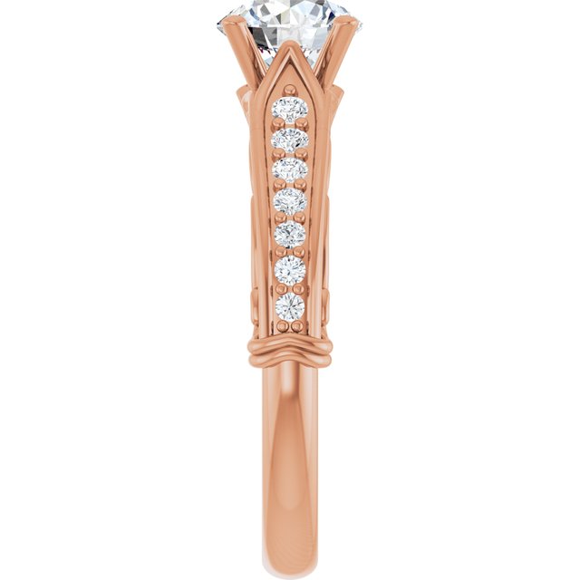 Round Engagement Ring Mounting