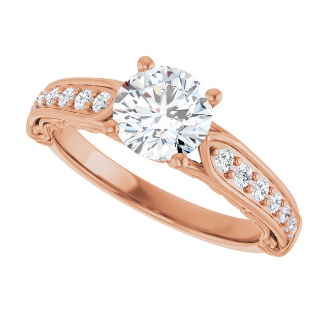 Round Engagement Ring Mounting