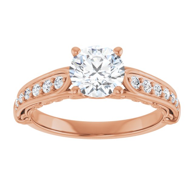 Round Engagement Ring Mounting