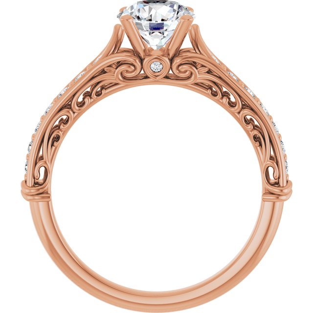 Round Engagement Ring Mounting