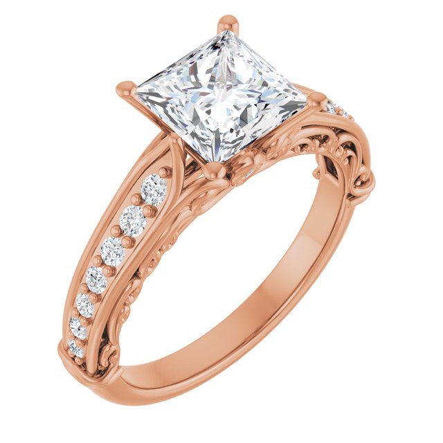 Square Engagement Ring Mounting