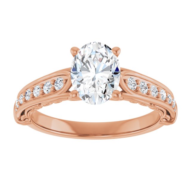 Oval Engagement Ring Mounting