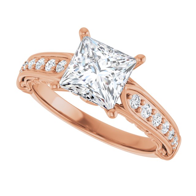 Square Engagement Ring Mounting