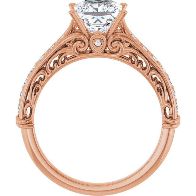 Square Engagement Ring Mounting