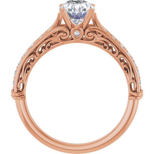 Oval Engagement Ring Mounting