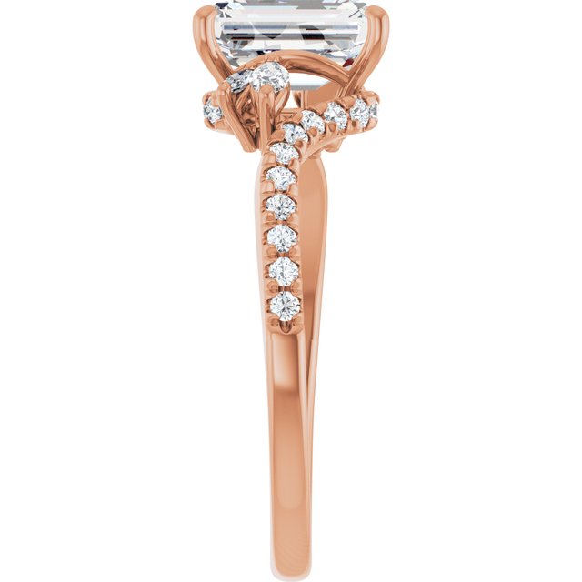 Emerald Engagement Ring Mounting