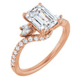 Emerald Engagement Ring Mounting